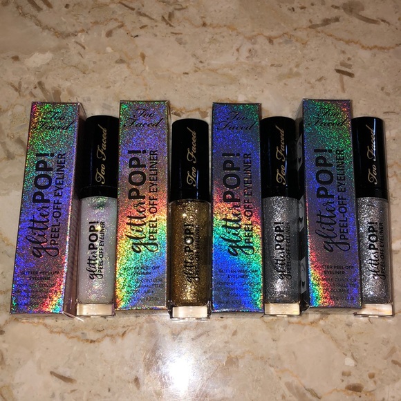 (4) Too Faced glitter pop peel off eyeliner - Picture 2 of 14